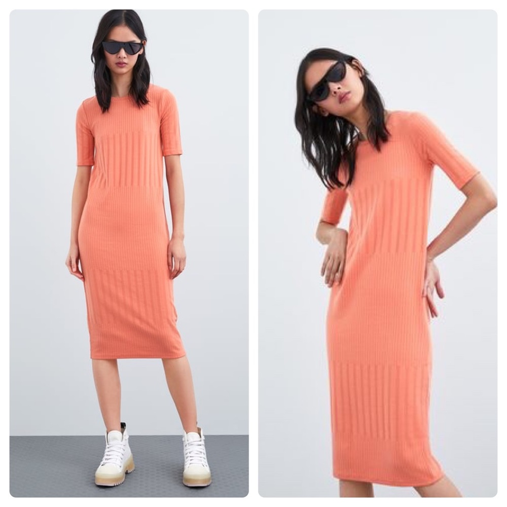 ZARA Peach Dress